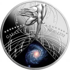 1$ 2015 Niue Island - The most beautiful galaxies series - SPIRALA GALAXY (NGC 1232) 