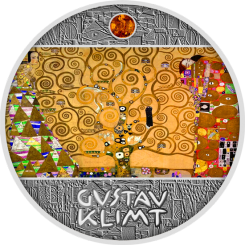 1$ 2018 Niue - Goldene Fünf - Gustav Klimt - Baum des Lebens 