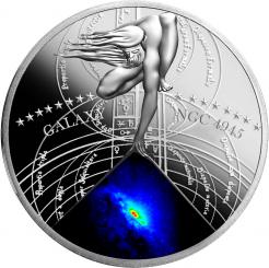 1$ 2015 Niue Island - The most beautiful galaxies series - ACTIVE GALAXY (NGC 4945) 