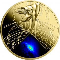 50 cents 2015 Niue Island - Die schönsten Galaxien Serie - ACTIVE GALAXY (NGC 4945) 