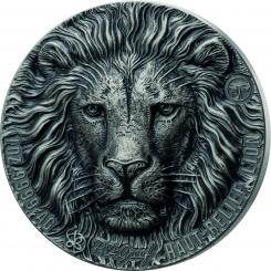 1000 Francs Ivory Coast  2021 - Mauquoy Haut Relief - Big Five - Lion 1oz 