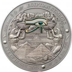 20$ 2015 Palau - Ägyptische Symbole - Eye of Horus 3 oz 
