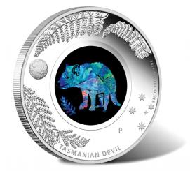 1$ 2014 Australien - Opal Serie - Tasmanischer Teufel 