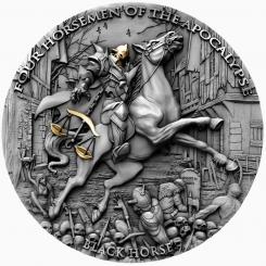 5$ 2020 Niue Island - Four Horsemen Of The Apocalypse - Black Horse 