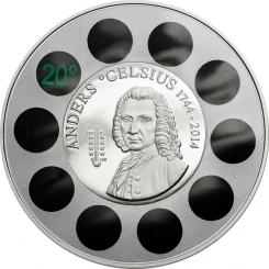 5$ 2014 Cook Islands - Anders Celsius 