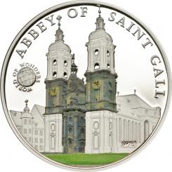 5 $ 2015 Palau - World of Wonders - Abbey of Saint Gall 