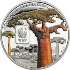 100 Francs 2015 Central African Republic - WWF - World Wildlife Fund - Baobab ( Monkey-Bread-Tree ) 