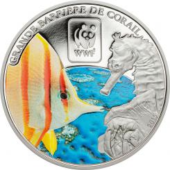 100 Francs 2015 Central African Republic - WWF - World Wildlife Fund - Great Barrier Reef 