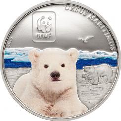 100 Francs 2015 Central African Republic - WWF - World Wildlife Fund - Polar Bear 