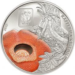 100 Francs 2015 Central African Republic - WWF - World Wildlife Fund - Rafflesia 