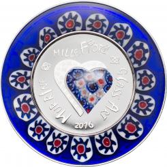 5 $ 2016 Cook Islands - Glass Art - Murrine Millefiori II 