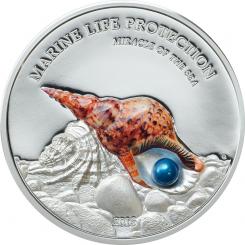 5 $ 2016 Palau - Marine Life Protection - Miracle of the Sea - Blaue Perle 