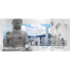 1$ 2017 Cook Islands - Skyline Dollar - Hong Kong 