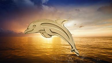 1$ Palau - Golden Dolphin Au 