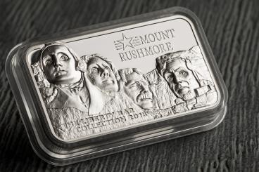 10$ 2018 Cook Islands - The Liberty Bar Collection - Mount Rushmore 