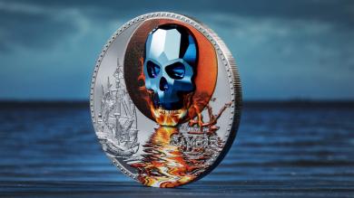 1000 Francs 2019 Equatorial Guinea - Crystal Skull - Luna de Sangre 