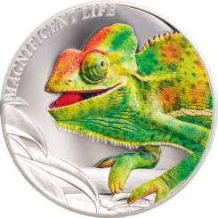 5$ 2020 Cook Islands - Magnificent Life - Chameleon 