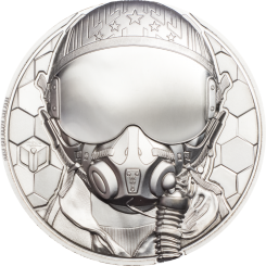 250$ 2020 Cook Islands - Real Heroes - Platinum Fighter Pilot 