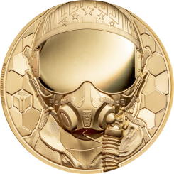 250$ 2020 Cook Islands - Real Heros - Fighter Pilot 1oz Au 