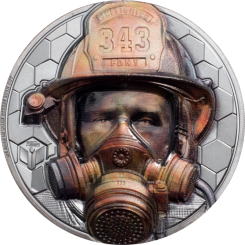 5$ 2021 Cook Islands - Real Heroes - Firefighter 