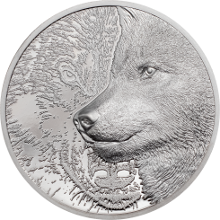 25000 Togrog 2021 Mongolei - Majestic Wolf Platinum 