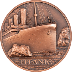 1$ 2022 Cook Islands - Titanic Copper 50g 