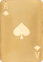 1$ Palau Ace of Spades Au 