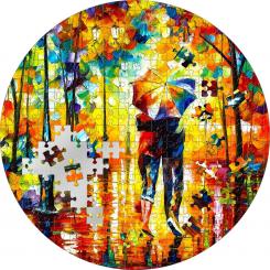 20 $ 2022 Palau - Micropuzzle Treasures - Leonid Afremov - Couple under one Umbrella 