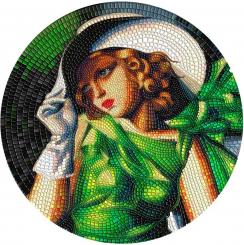 20 $ 2021 Palau - Mikromosaik Leidenschaft - Tamara Lempicka - Young Girl in Green 