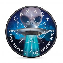 5$ 2018 Kanada - Maple Leaf - Glow in the dark - Alien and Ufo 