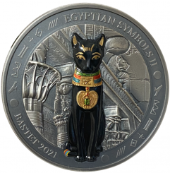 20$ 2021 Palau - Ägyptische Symbole II - Bastet 3 oz 