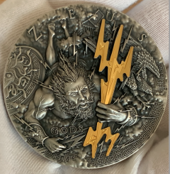 2$ 2021 Niue Island - Götter Serie - Zeus 