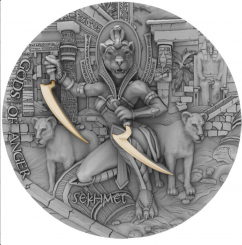 5$ 2021 Niue Island - Gods of Anger - Sekhmet 