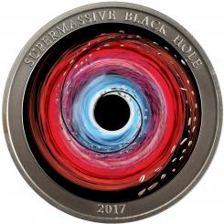 2$ 2017 Niue Island - SUPERMASSIVES SCHWARZES LOCH 