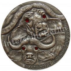 1$ 2014 Niue Island - Wildlife Family - Buffalo 1oz 