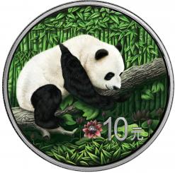 10 Yuan 2016 China - Ounce of Space - Chinese Panda - Nantan Meteorite 