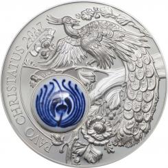 10$ 2017 Cook Islands - Royal Delft - Peacock - Pavo Christatus 