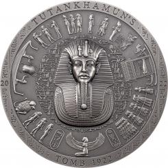 20$ 2022 Cook Islands - Tutankhamun's Tomb 1922 Antik Finish 