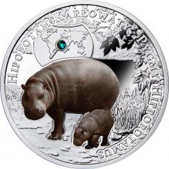 1$ 2016 Niue Island - Endangered Animal Species - Pygmäen Flusspferd 