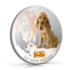 2 $ 2013 Fiji - Cats & Dogs - My Best Friend  - English Cocker Spaniel 