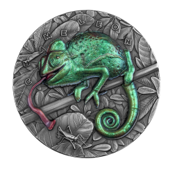 7 $ 2021 Niue Island - Amazing Animals - Chameleon 