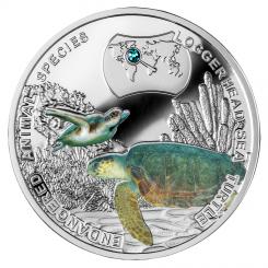 1$ 2015 Niue Island - Endangered Animal Species - Unechte Karettschildkröte 