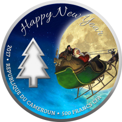 1500 Francs 2017 Cameroon - Magic of Christmas 
