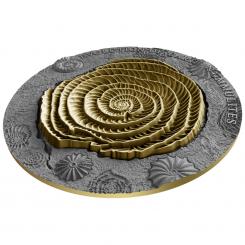 2$ 2017 Niue Island - Evolution of Earth - Nummulites 