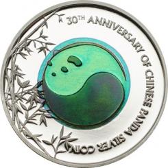 2$ 2013 Palau 30 Jahre Panda - Panda mit Niob im Etui 