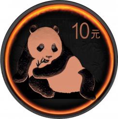 10 Yuan 2015 China - Eclipse of the sun Panda 