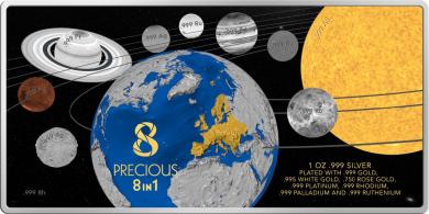 10$ 2016 Solomon Islands - PRECIOUS 8 IN 1 - Solar System 