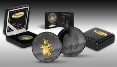 20 Euro 2017 Deutschland - Golden Enigma - Bremer Stadtmusikanten - Black Ruthenium 