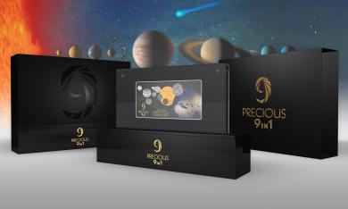 5$ 2019 Solomon Islands - PRECIOUS 9 IN 1 - MOON LANDING 50th Anniversary 