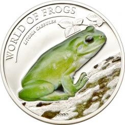 2$ 2013 Palau - World of Frogs - Litoria Caerulea 